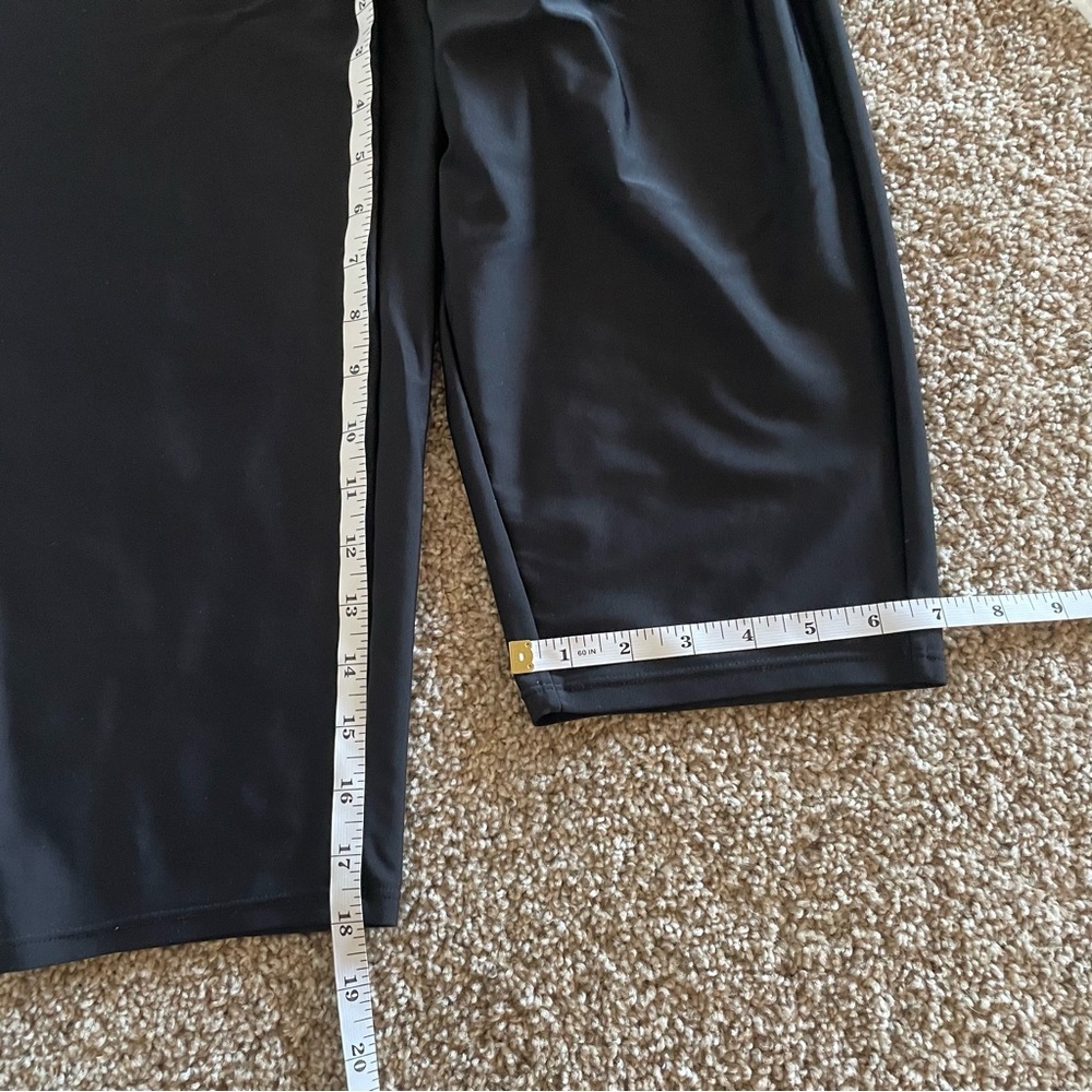 Ulla Popken Liquid Knit Pull on Capri Pants Women’s Plus Size 20 Black Sleek EUC - Picture 7 of 8